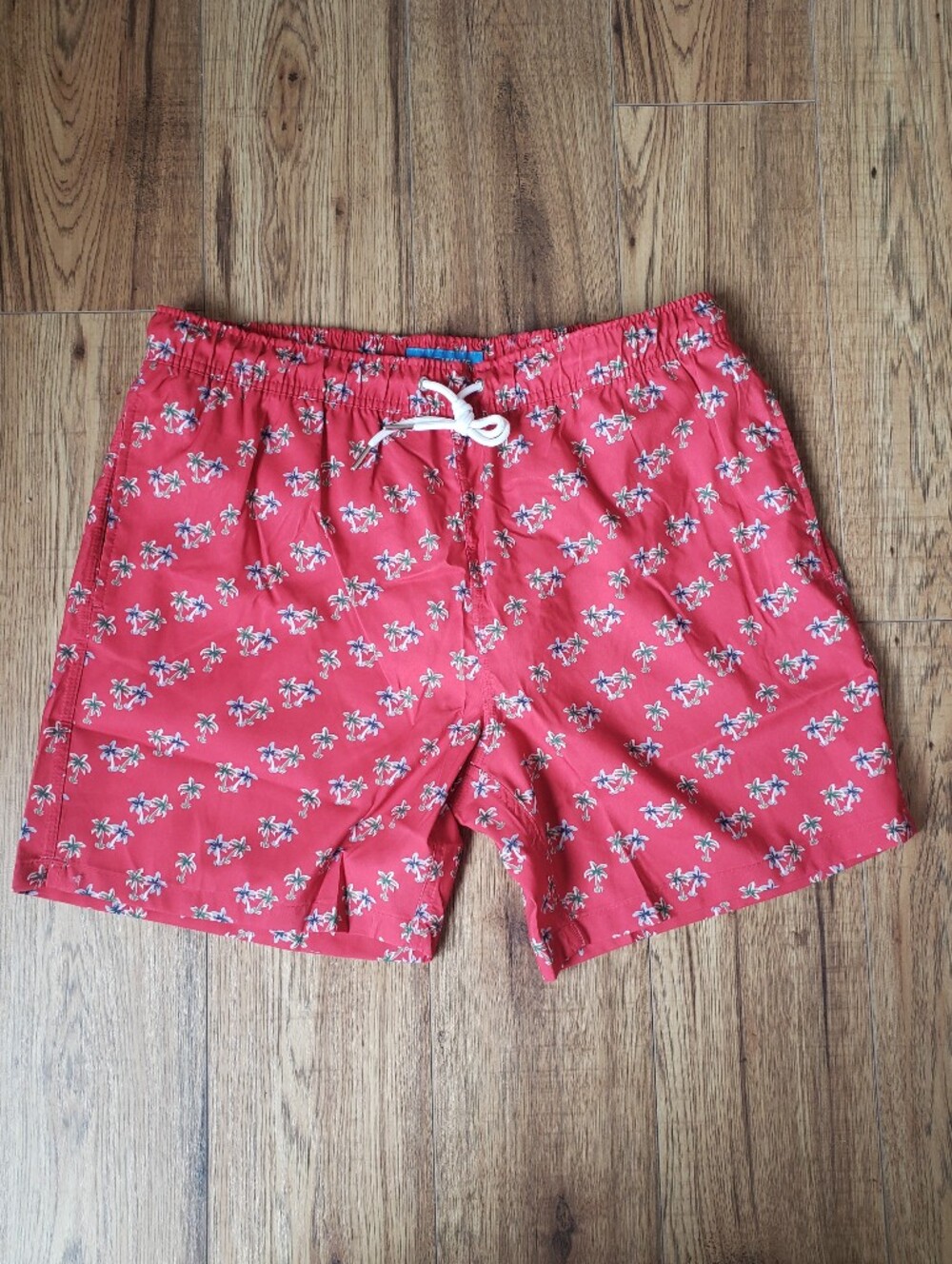 Blue Wave Men's Red Floral Swim Shorts Board Shorts Size XL